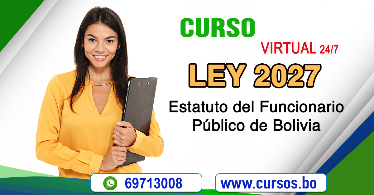 Curso Ley 2027   Estatuto del Funcionario Público (Virtual 24/7)